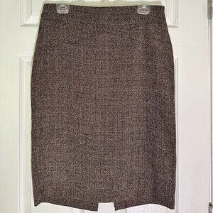 Brown tweed skirt